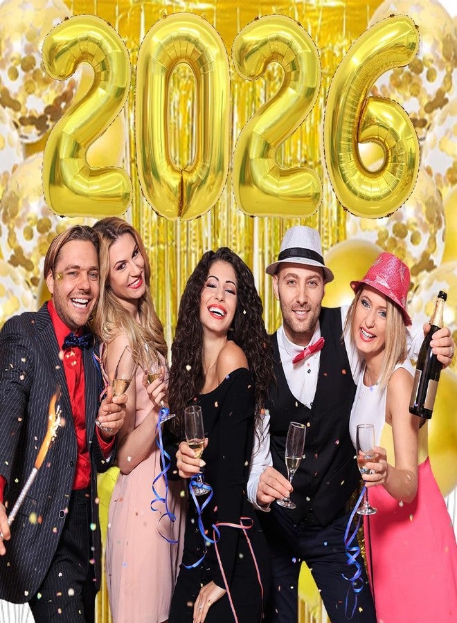 ChicQuench 2026 Balloons, 2026 Number Balloons, 2026 Gold Balloon, Foil Graduation Balloon for 2026 Graduation Decorations Class of 2026 New Year Anniversary Birthday Home Office Party Supplies Decor, 16 Inch - Image 4